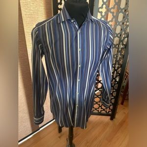Etro Blue Striped Shirt